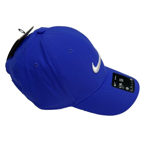 Nike Golf Club Hat Dri Fit Purple/White‎ Swoosh Unisex Flex L/XL Structured Cap - Picture 8 of 14